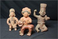 4 Mexican Pottery Figures