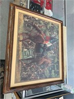 VTG STONEWALL JACKSON PUZZLE FRAMED