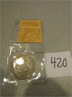 1859 OLD MEXICAN SILVER DOLLAR