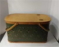 Vintage MCM  Wicker Picnic Basktet U14A