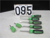 7 Snap-on screwdrivers