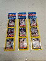 set of (3) 1988 Donruss Baseball Card Packs