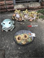 Outdoor Frog Decor Group (3 Pcs)