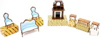 Vintage Wood Dollhouse Furniture