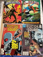 Omega man and suicide squad vintage comics