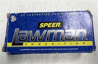 Box of 45 Speer Lawman .38 Special +P 158 Gr. TMJ