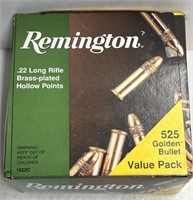 Remington .22 Long Rifle Brass-Plated Hollow Point