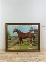 vintage Orren Mixer framed horse
