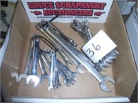 Box of Snapon wrenches