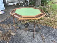 Portable hexagonal poker  table