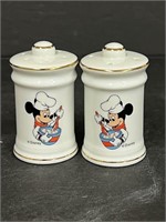 Walt Disney Chef Mickey Mouse Salt Pepper Shakers