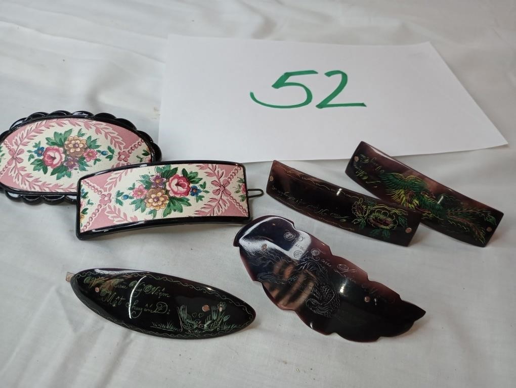 VINTAGE HAIR BARRETTES