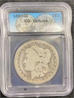 1890  Carson City Morgan Silver Dollar