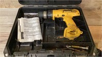 Dewalt drill with case and bits only; untested