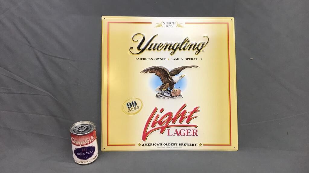New Yeungling Light Lager Beer Large Wall Sign