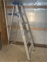 WERNER 6 foot aluminum step ladder