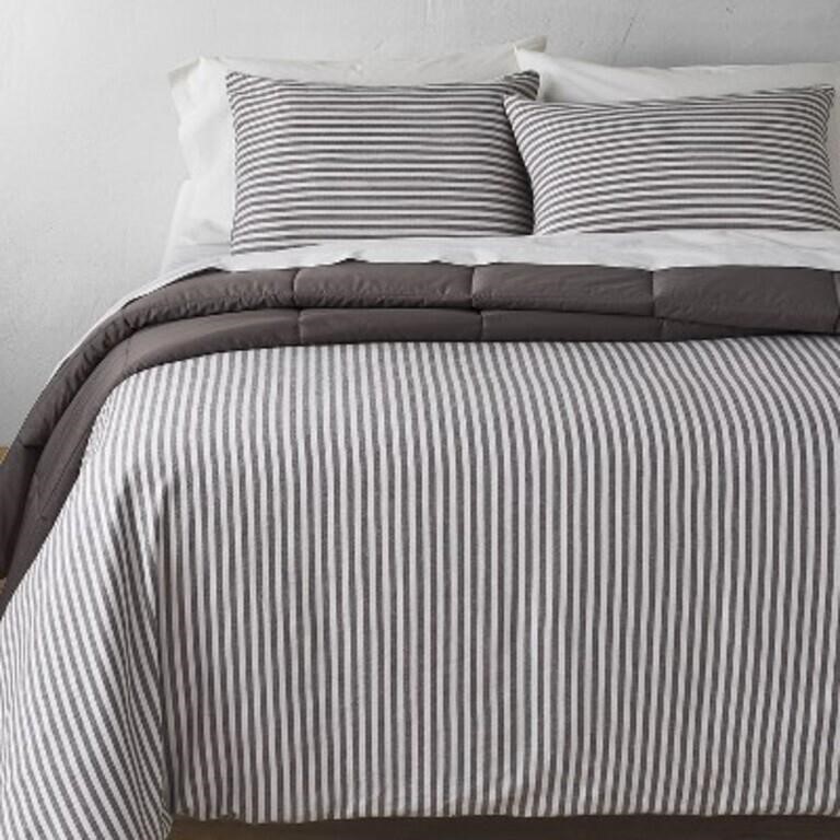 King Linen Stripe Comforter Set - Casaluna-Cal/Kin