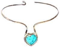 Jewelry Sterling Silver Collar Style Necklace