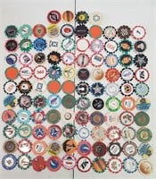 105 Mixed Foreign And Domestic Casino Chips