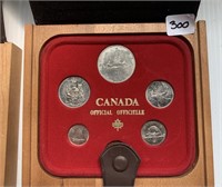 1983 Canadian 5 Coin Set in Case