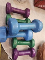 Lot of Hand Dumbell Weights