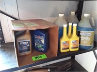 CONTENTS OF SHELF- DRY GAS- WINDSHIELD FLUID