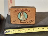 vtg La Palina cigar tin