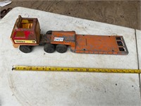 Tonka and Hurley Semi truck and trailer. Metal