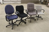 (4) Assorted Office Chairs