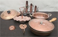 Box Copper Decor-Pans, Hook, Candle Holder, Misc