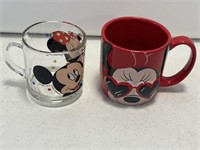 2- Minnie mouse coffee glass cups