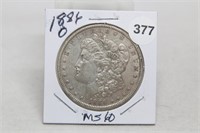 1886O MS60 Morgan Dollar