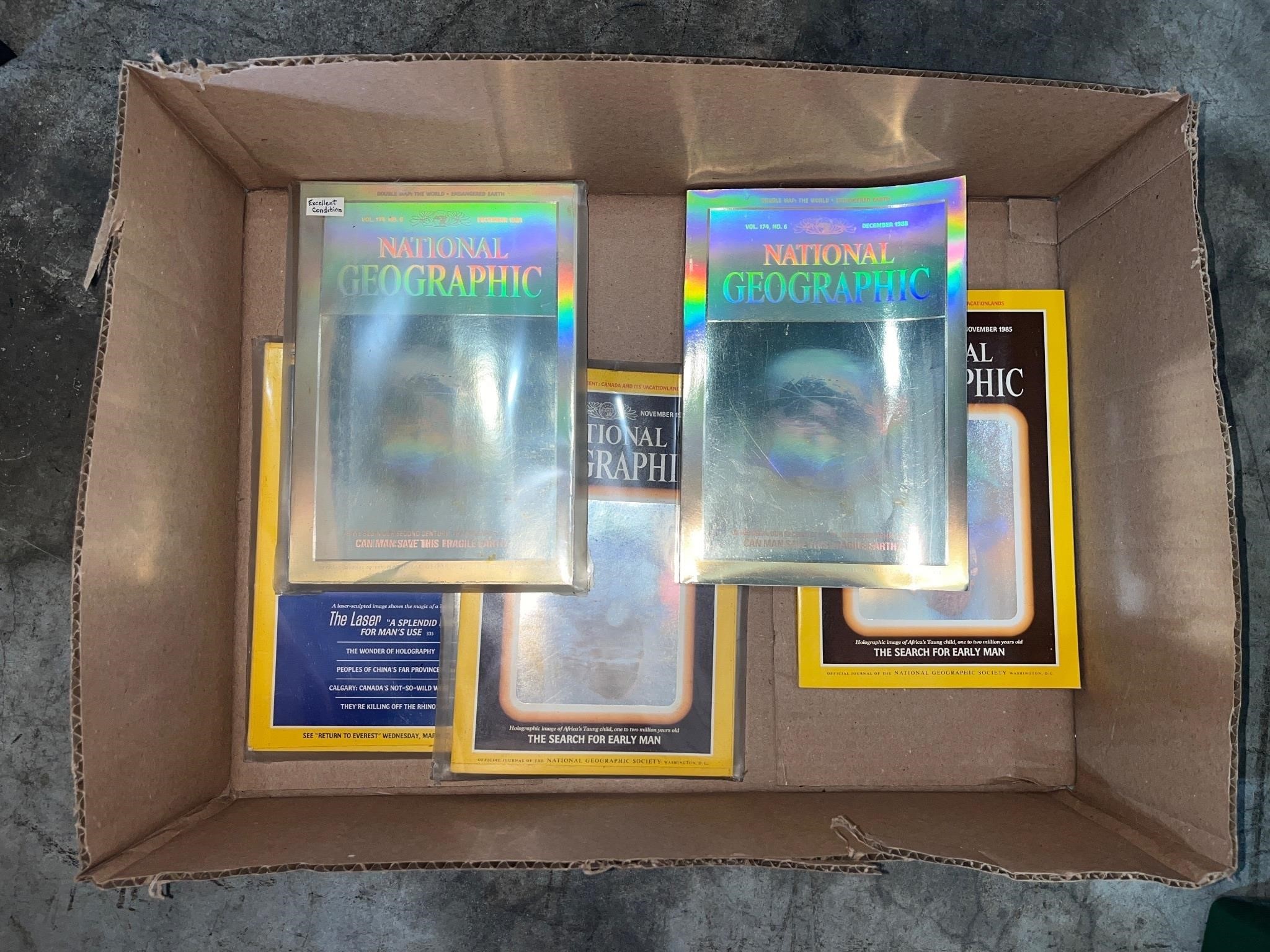 lot of national geographic holographic 1980s