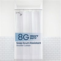 (N) LiBa PEVA 8G Bathroom Small Shower Stall Curta