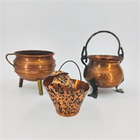 Copper Cauldrons & Bucket