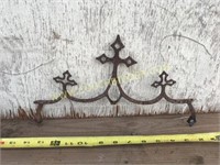 Cast iron triple cross fence topper