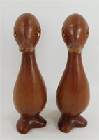 Vintage MCM Wood Grain Plastic Duck Duckling