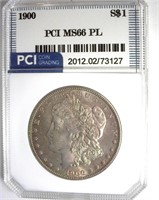 1900 Morgan MS66 PL LISTS $9000