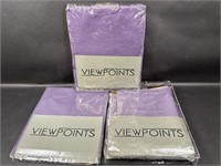 View Points 2 Purple Curtains & Window Scarf