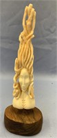 Stunning ivory carving of Medusa by Susie Silook,