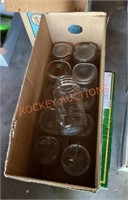 Two boxes of canning jars