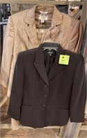 Kasper Brown suit jacket and 2 pc tan suit
