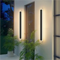 2 Pack 31.5in Wall Light  Black 31.5In