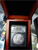 ANACS MS70 silver eagle dollar 41 of 2015