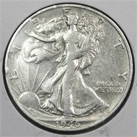1946-S USA Silver Walking Liberty Half Dollar