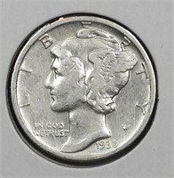 1936 USA Silver Mercury Dime