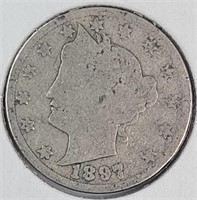 1897 Liberty 'V' Nickel