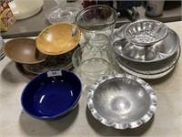 Mixed Grouping of Serving Trays & Dishes