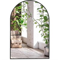 New 20x30 Framed Black Arched Mirror - Arched