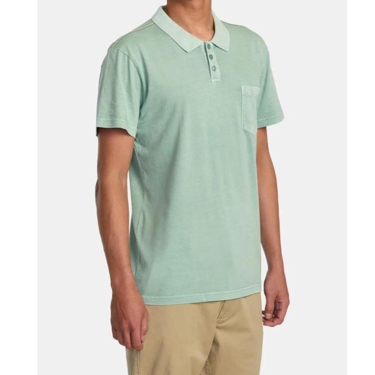 New $54 RVCA PTC Pigment Polo Shirt SM